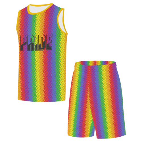 Pride Pattern by K.Merske All Over Print Basketball Uniform