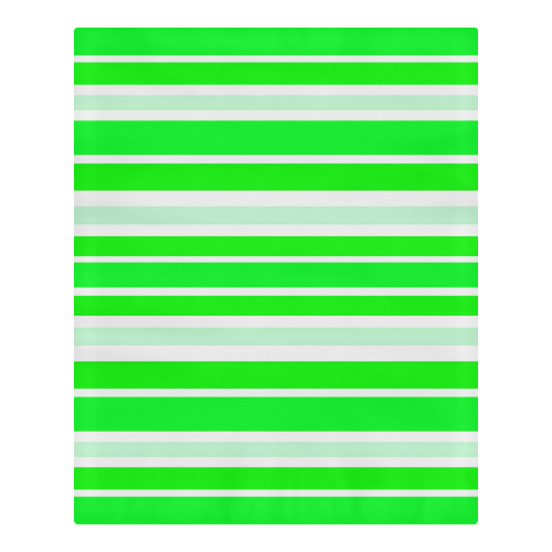 Neon Green Stripes 3-Piece Bedding Set