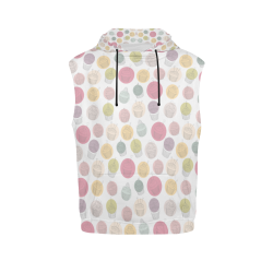 Colorful Cupcakes All Over Print Sleeveless Hoodie for Men (Model H15)
