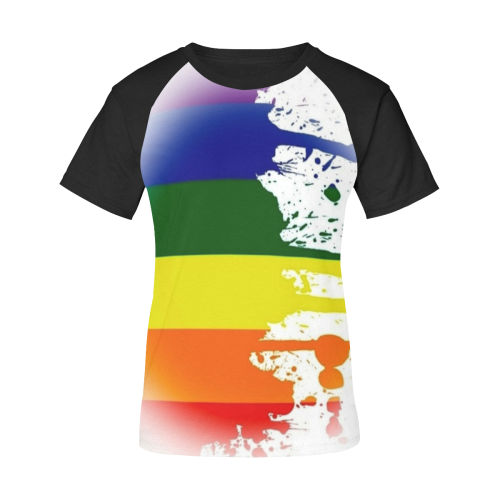 Gay Pride by Artdream Women's Raglan T-Shirt/Front Printing (Model T62)
