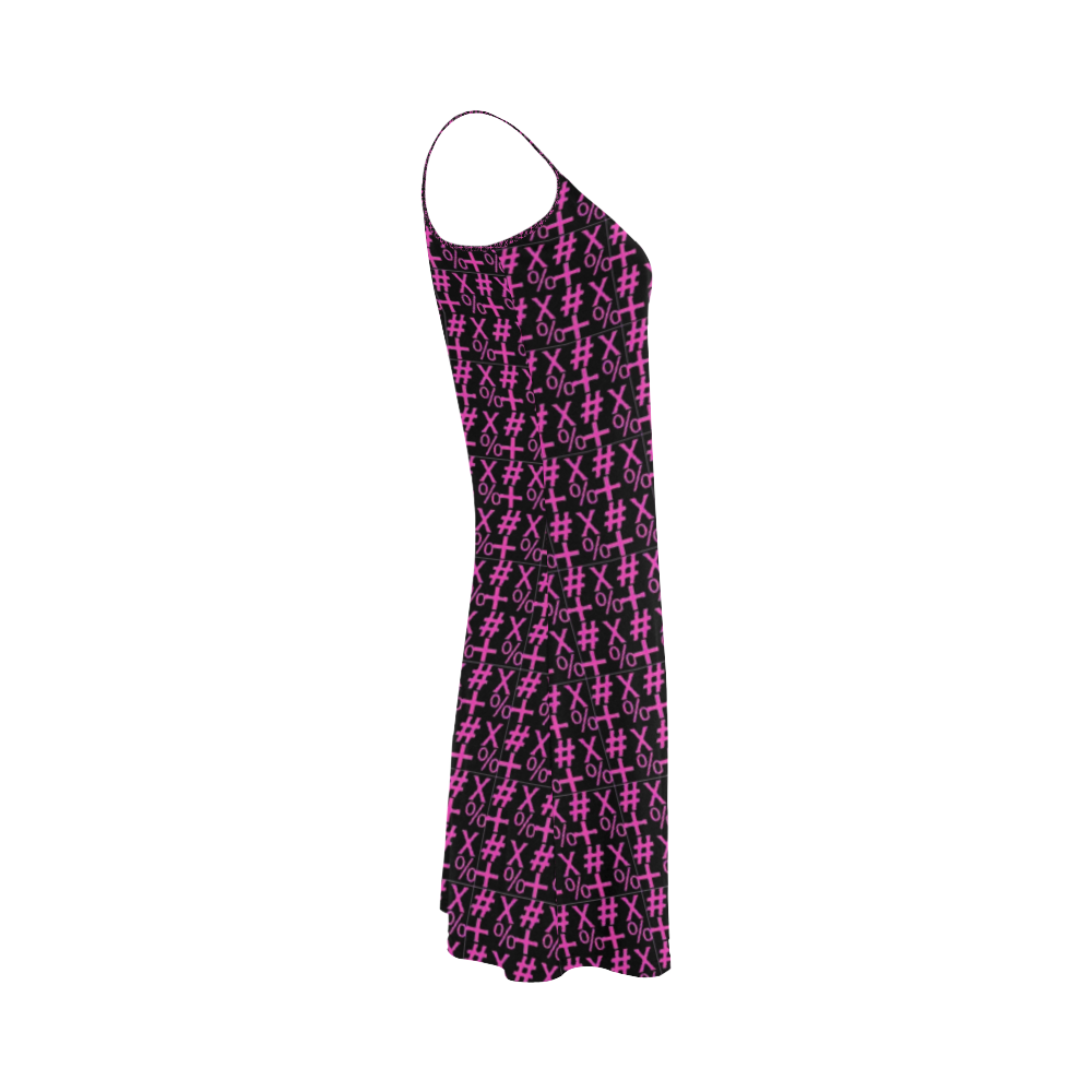 NUMBERS Collection Symbols Pink Alcestis Slip Dress (Model D05)