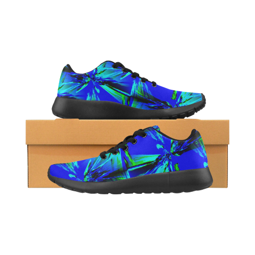 Intensive Blue Stars Pattern Women’s Running Shoes (Model 020)