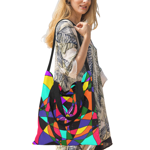 Abstract Design S 2020 All Over Print Canvas Tote Bag/Medium (Model 1698)