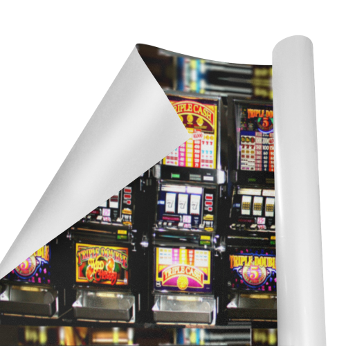 Lucky Slot Machines - Dream Machines Gift Wrapping Paper 58"x 23" (3 Rolls)