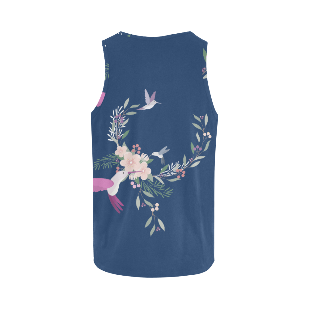 Nature Animals - The Spring Of Hummingbirds All Over Print Tank Top for Women (Model T43)