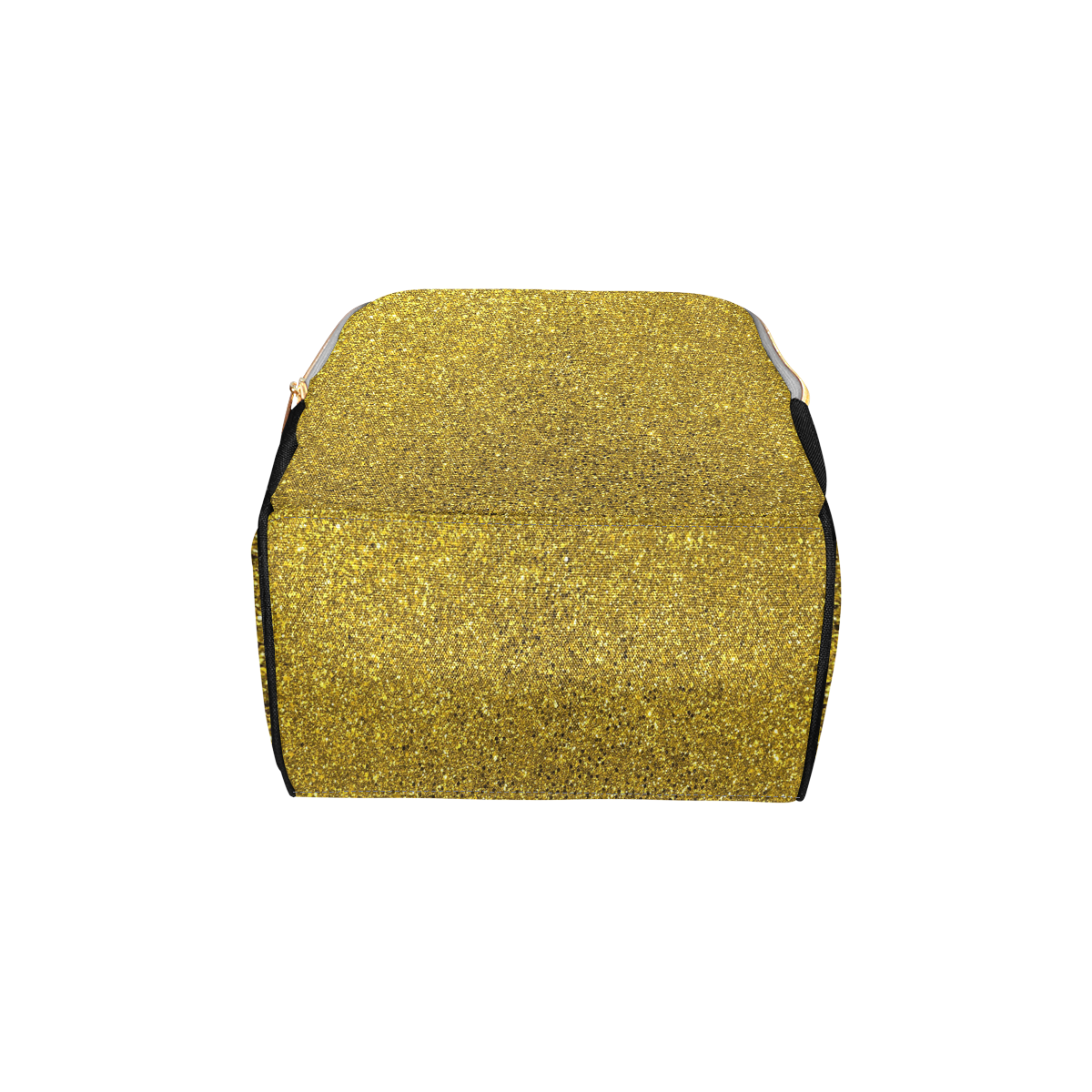 Gold Glitter Multi-Function Diaper Backpack/Diaper Bag (Model 1688)