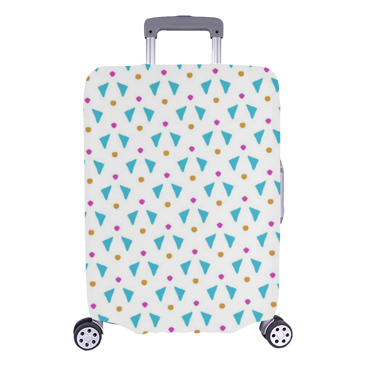 Funny Doodle Pattern 2C by JamColors Luggage Cover/Large 26"-28"