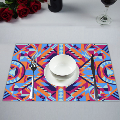 Modern Geometric Pattern Placemat 14’’ x 19’’ (Set of 4)