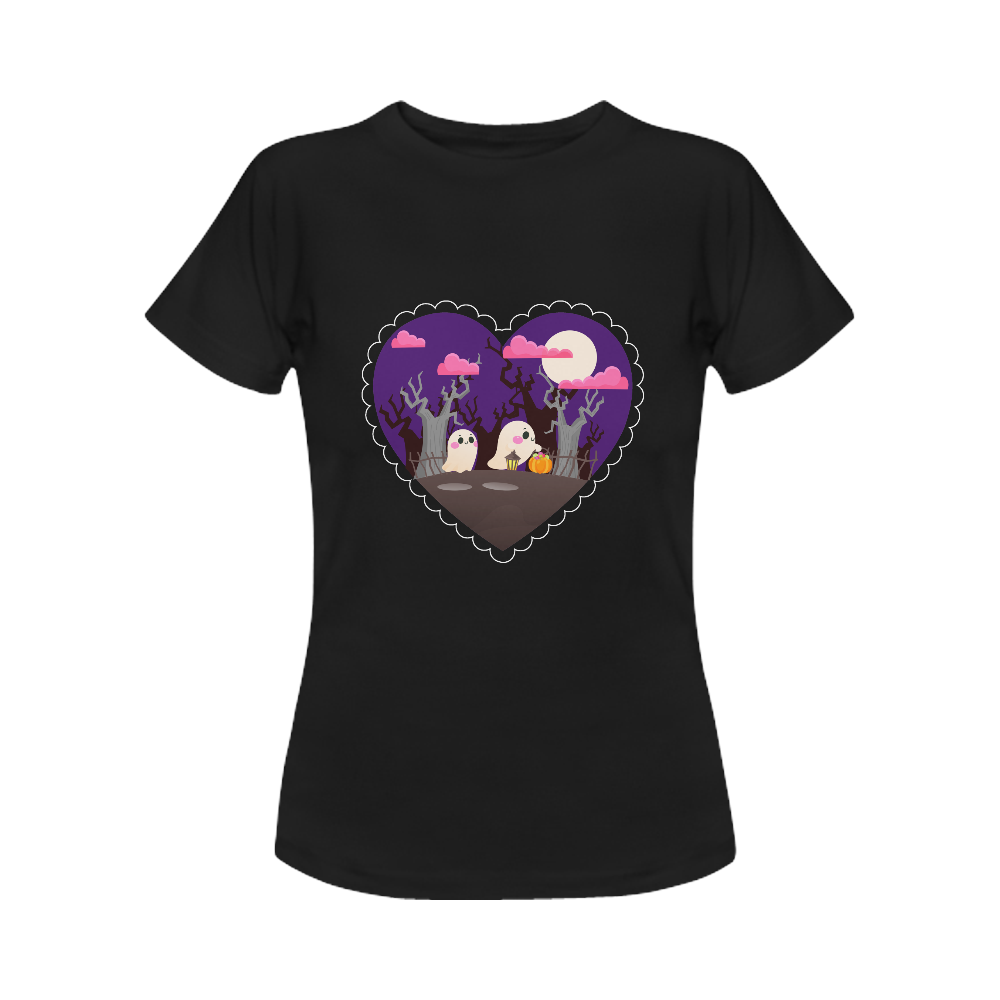 Ghost_heart_ Shirt Women's T-Shirt in USA Size (Front Printing Only)