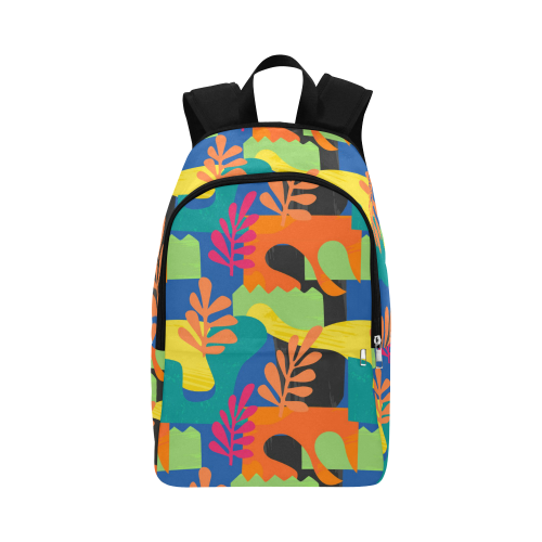 Abstract Nature Pattern Fabric Backpack for Adult (Model 1659)