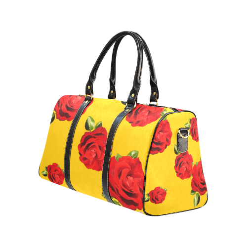 Fairlings Delight's Floral Luxury Collection- Red Rose Waterproof Travel Bag/Large 53086d4 New Waterproof Travel Bag/Large (Model 1639)