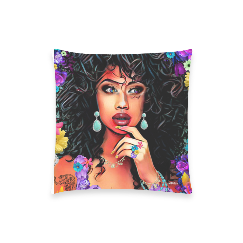 ARTSADDFLOWERZ sin pill Custom  Pillow Case 18"x18" (one side) No Zipper