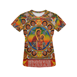 Eddie Toni women's T-shirt All Over Print T-Shirt for Women (USA Size) (Model T40)