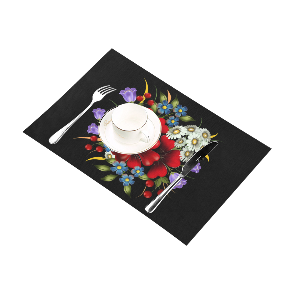 Bouquet Of Flowers Placemat 12’’ x 18’’ (Set of 2)