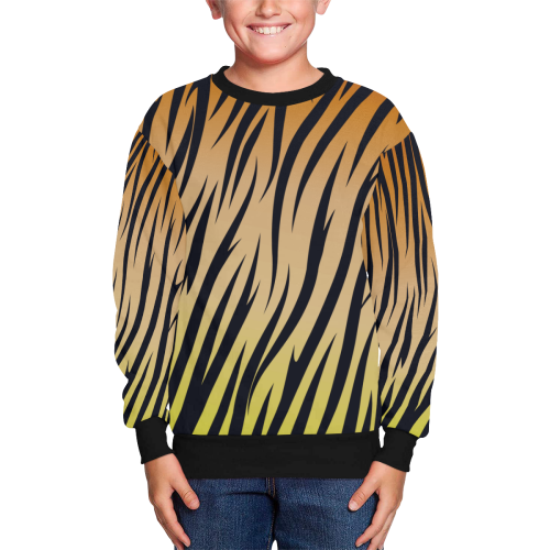 WILD Tiger Ceramics Decals Kids' All Over Print Sweatshirt (Model H37)