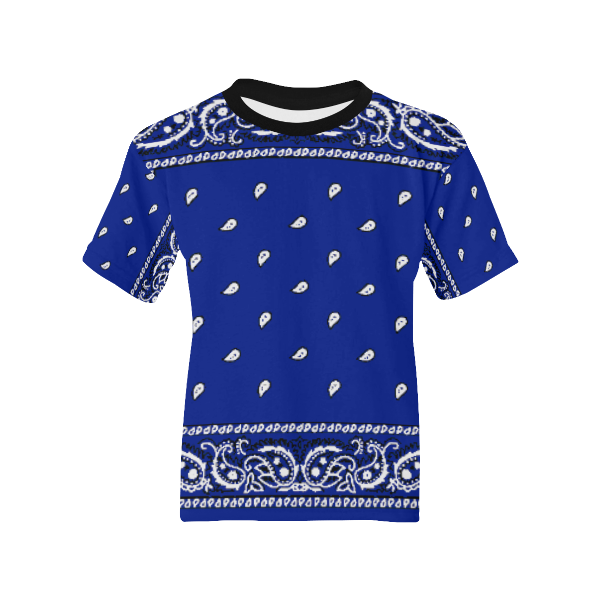 KERCHIEF PATTERN BLUE Kids' All Over Print T-shirt (Model T65)