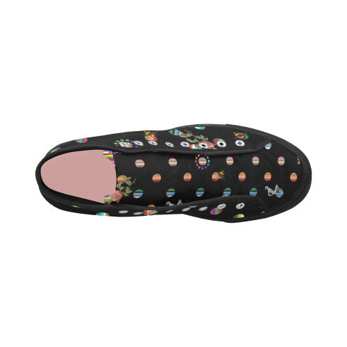 Rainbow Polka Vancouver H Women's Canvas Shoes (1013-1)
