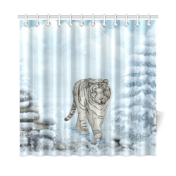 Wonderful siberian tiger Shower Curtain 72"x72"