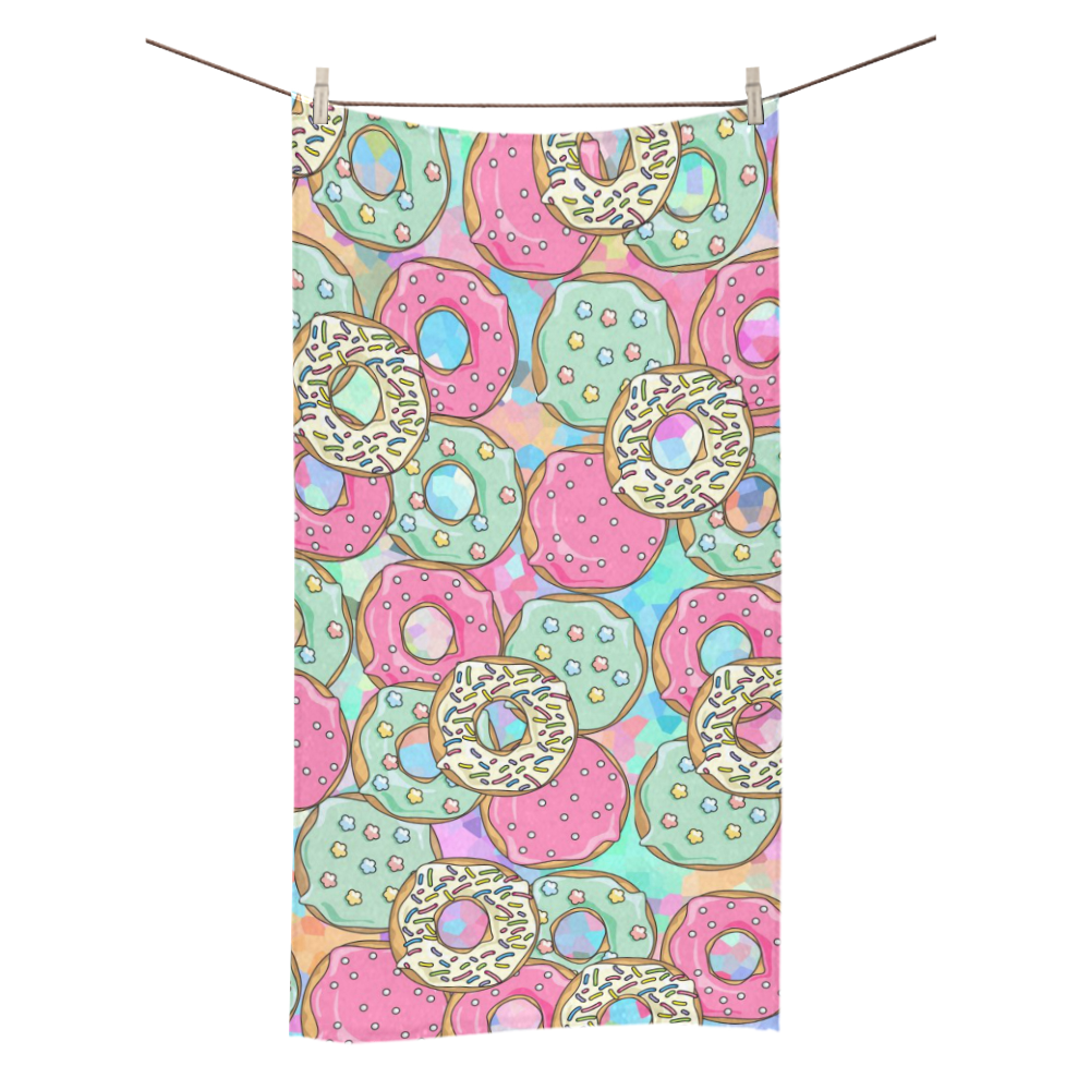 Doughnut (Donut) Pattern Bath Towel 30"x56"