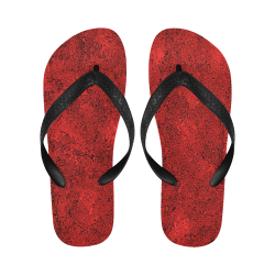 Bright Red Dream Flip Flops for Men/Women (Model 040)