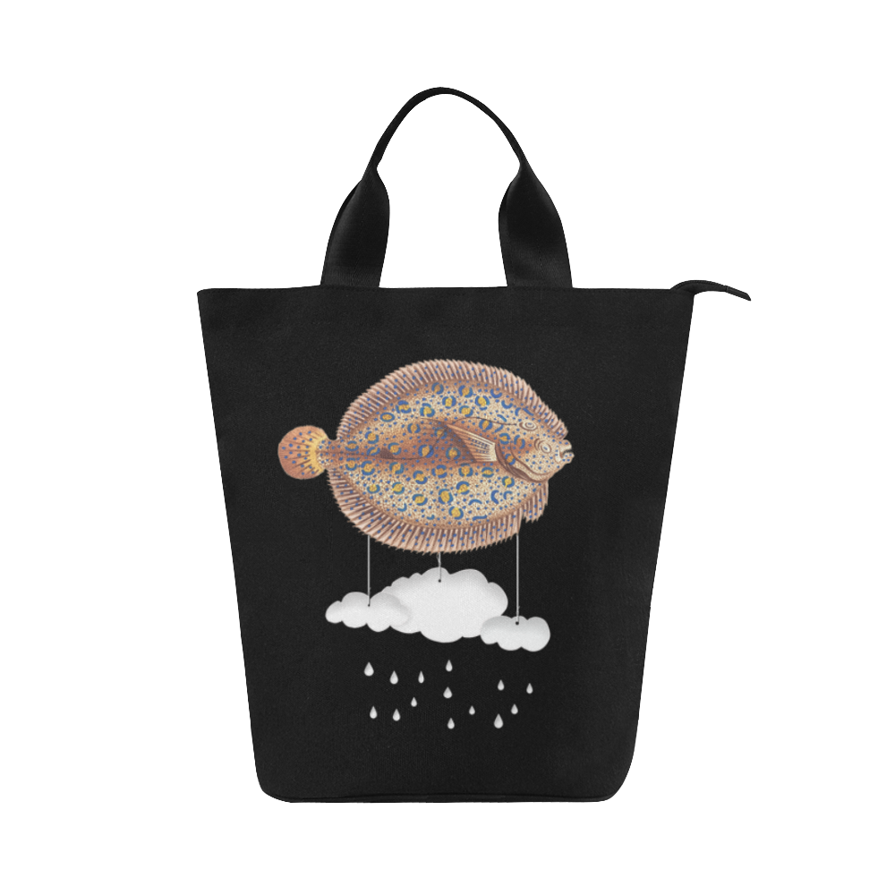 The Cloud Fish Surreal Nylon Lunch Tote Bag (Model 1670)