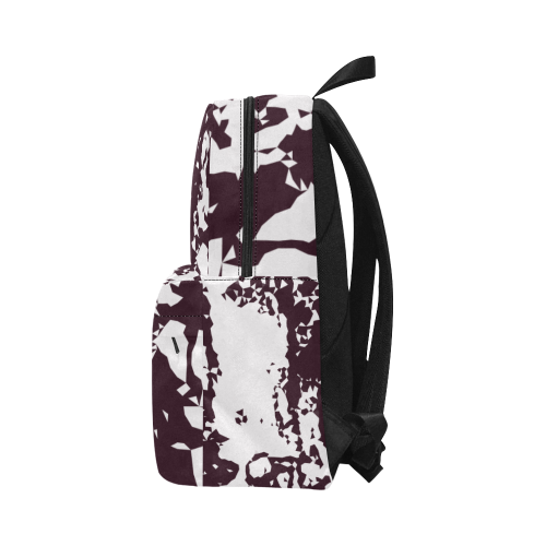 Dark Brown And White Abstraction Unisex Classic Backpack (Model 1673)