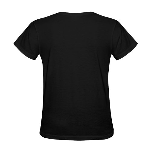 Diver Modern2 Black Women's T-Shirt in USA Size (Two Sides Printing)