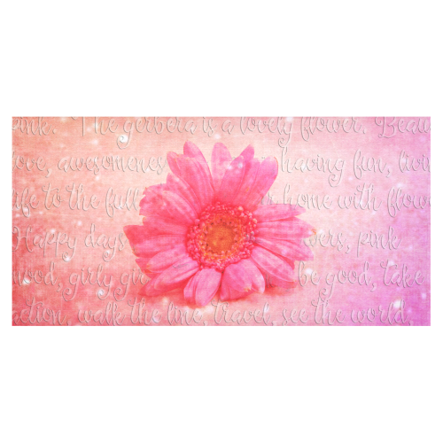 Pink Love Cotton Linen Tablecloth 60"x120"