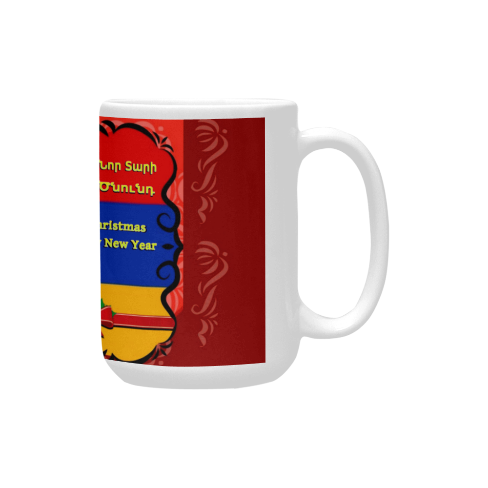 Merry Christmas Armenia Custom Ceramic Mug (15OZ)