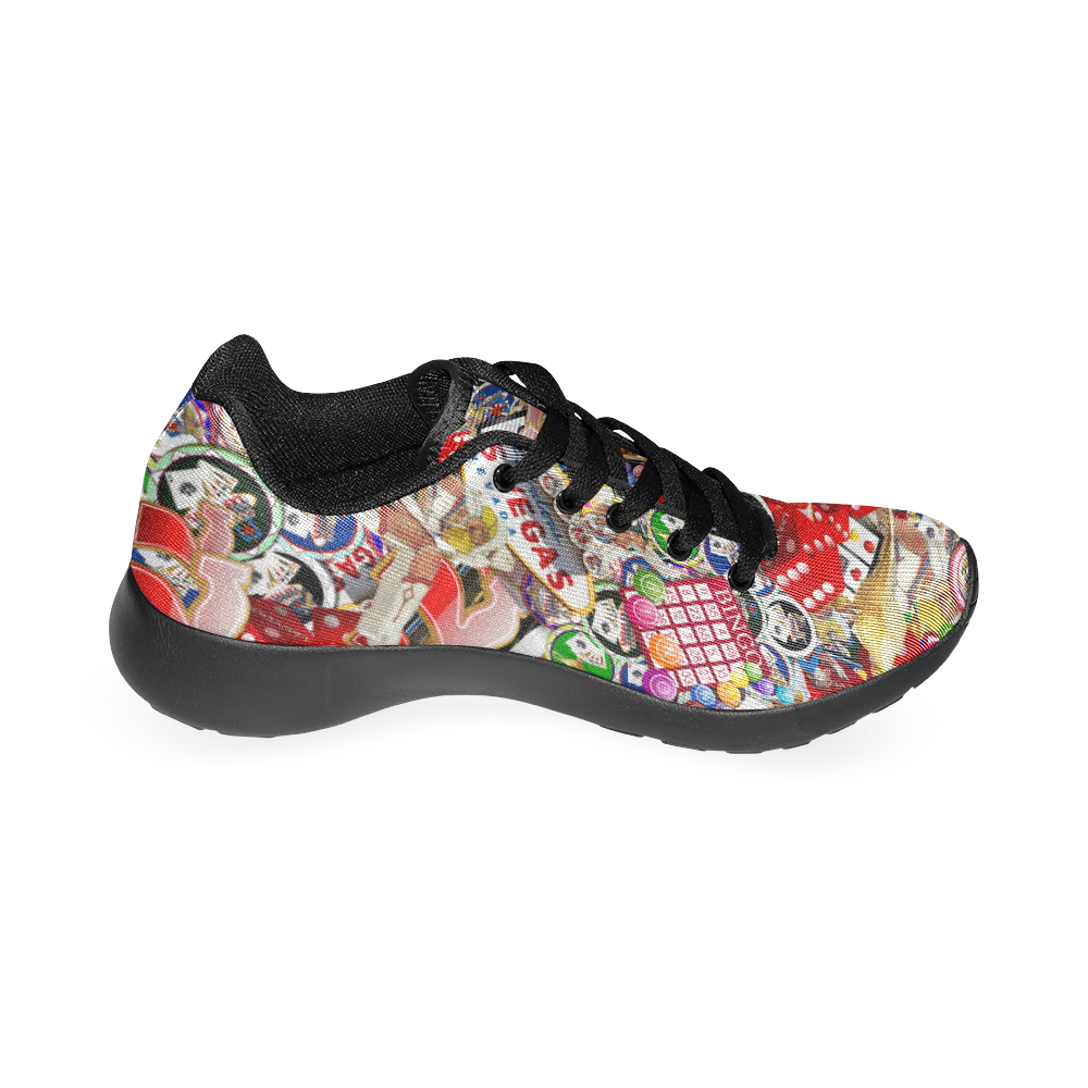 Gamblers Delight - Las Vegas Icons Women's Running Shoes/Large Size (Model 020)