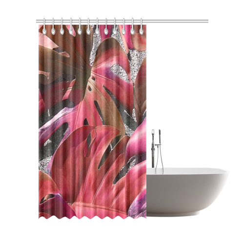 filandedron red shower curtain Shower Curtain 72"x84"