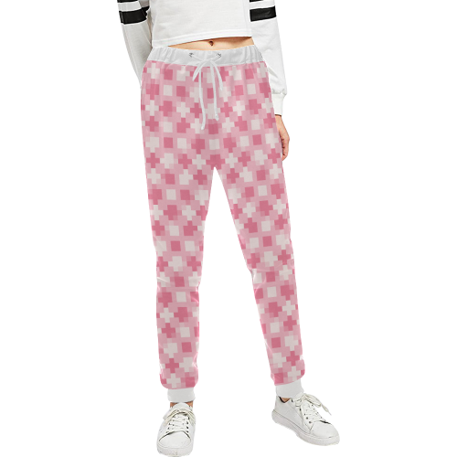 pink pattern Unisex All Over Print Sweatpants (Model L11)