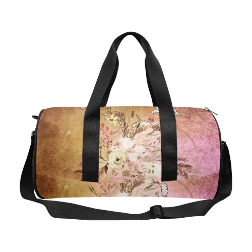 Wonderful floral design, vintage Duffle Bag (Model 1679)