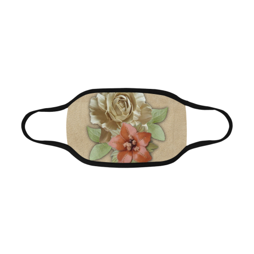 Leather flowers Mouth Mask