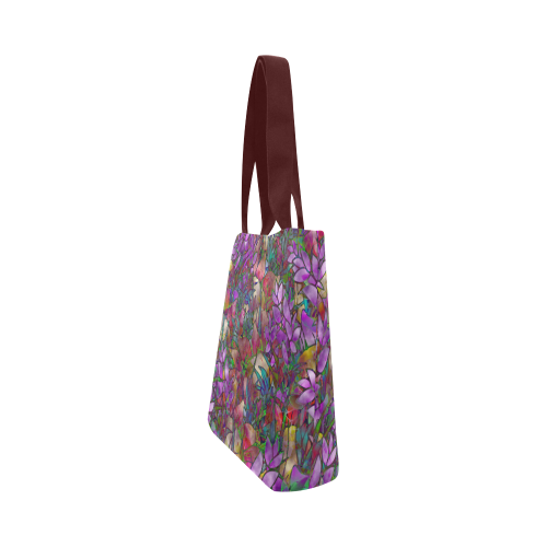 Floral Abstract Stained Glass G175 Canvas Tote Bag (Model 1657)