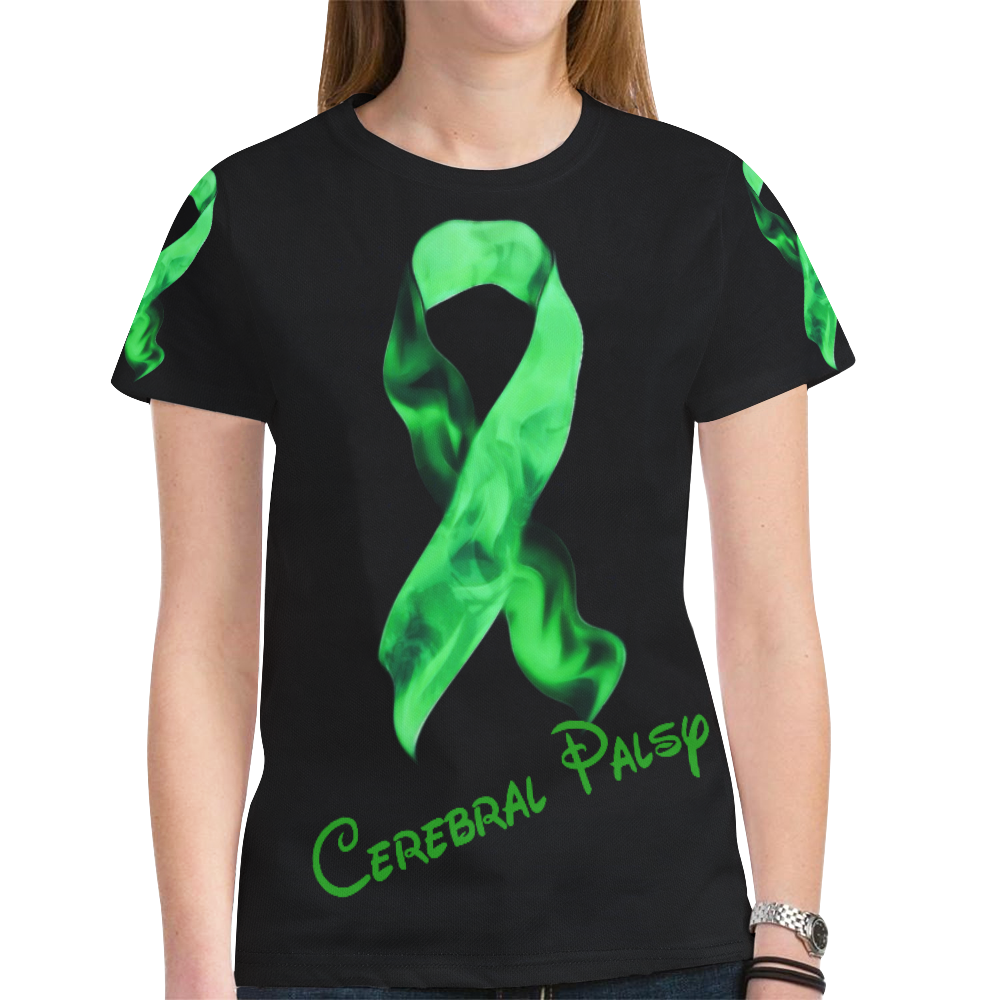 New Cerebral Palsy New All Over Print T-shirt for Women (Model T45)