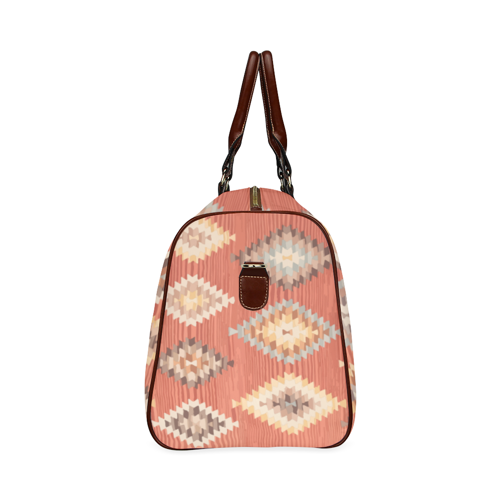 Geometric pattern boho travel bag Waterproof Travel Bag/Small (Model 1639)