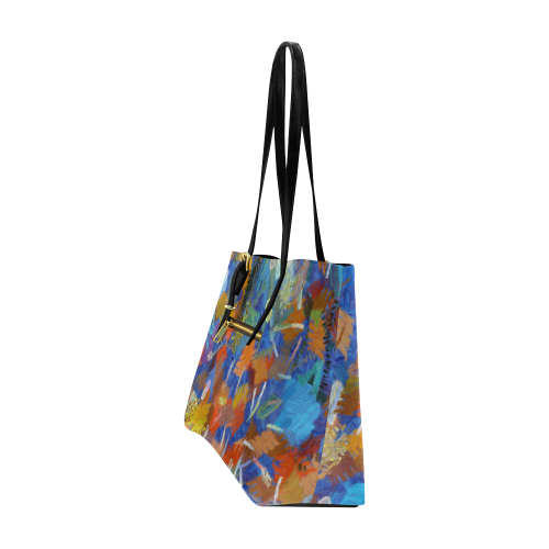 Colorful paint strokes Euramerican Tote Bag/Large (Model 1656)