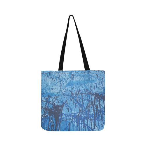 Blue splatters Reusable Shopping Bag Model 1660 (Two sides)