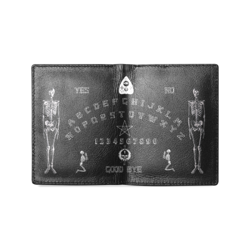 Gothic  Witchboard Men's Leather Wallet (Model 1612)