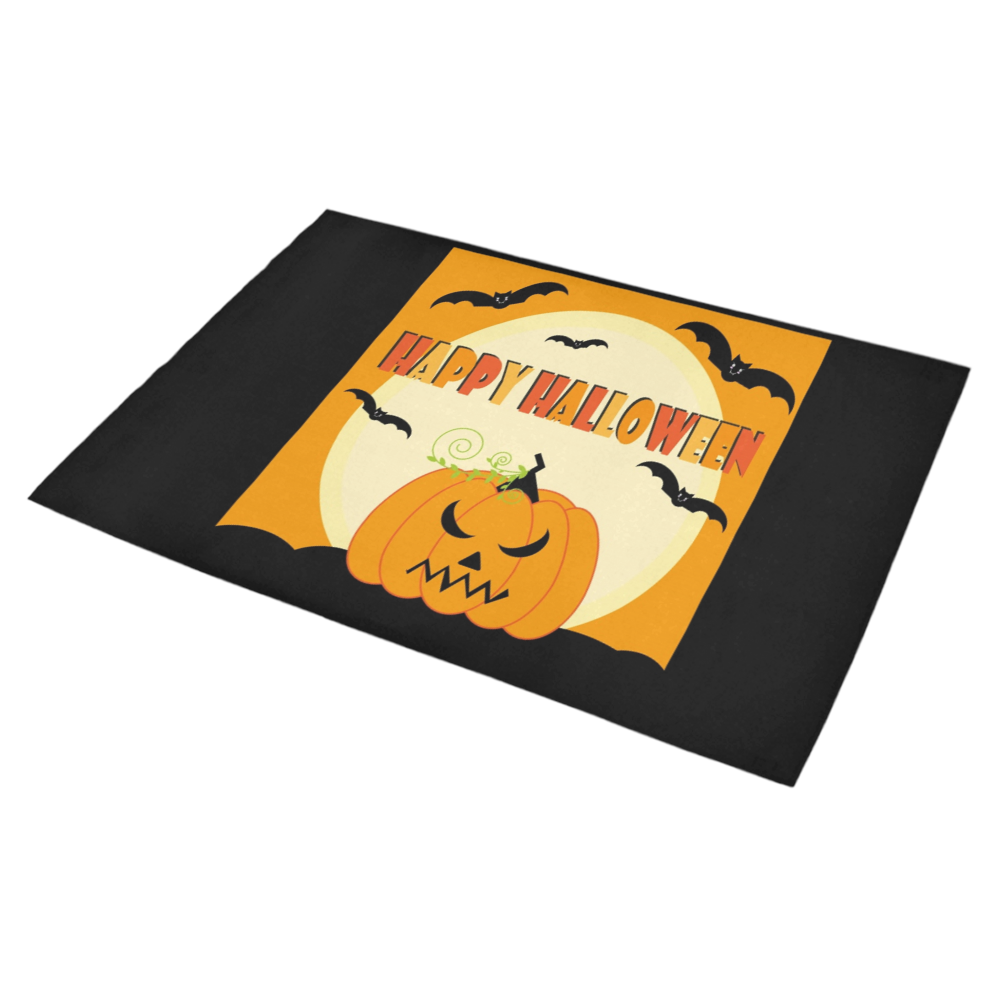 Happy Halloween Jack-O-Lantern Azalea Doormat 30" x 18" (Sponge Material)