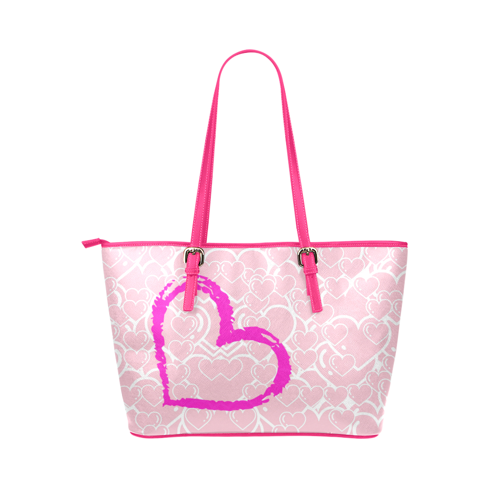 Lots of Love Leather Tote Bag/Small (Model 1651)