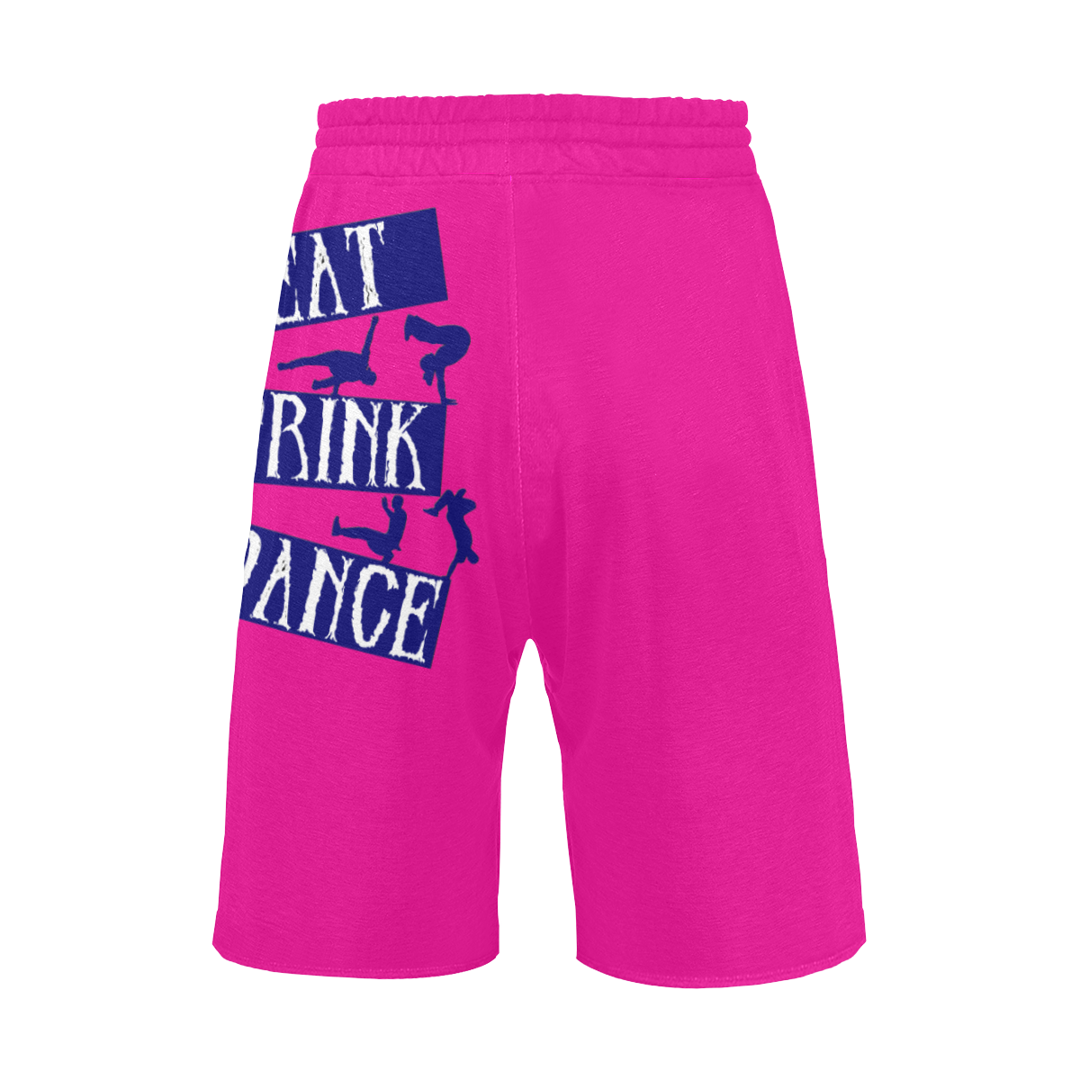 Break Dancing Blue on Pink Men's All Over Print Casual Shorts (Model L23)