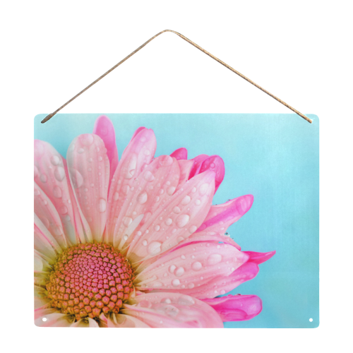 Flower Metal Sign 16"x12"