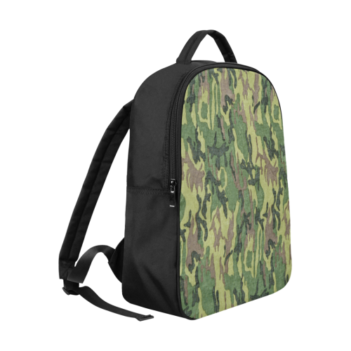 Military Camo Green Woodland Camouflage Popular Fabric Backpack (Model 1683)