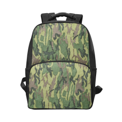 Military Camo Green Woodland Camouflage Unisex Laptop Backpack (Model 1663)