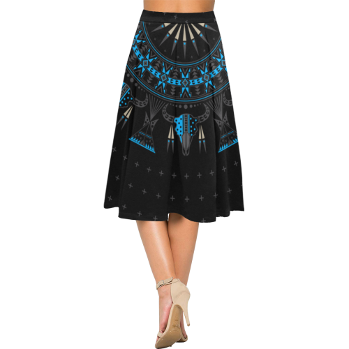 Buffalo Nation Blue Aoede Crepe Skirt (Model D16)