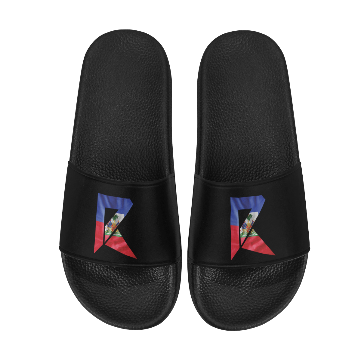 Men's Slide Sandals (Black) Men's Slide Sandals (Model 057)
