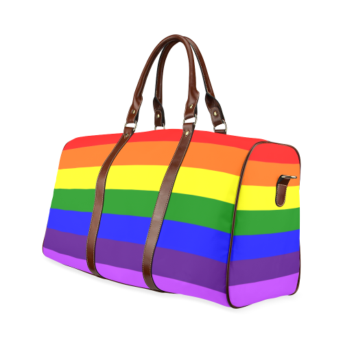Rainbow Flag (Gay Pride - LGBTQIA+) Waterproof Travel Bag/Small (Model 1639)