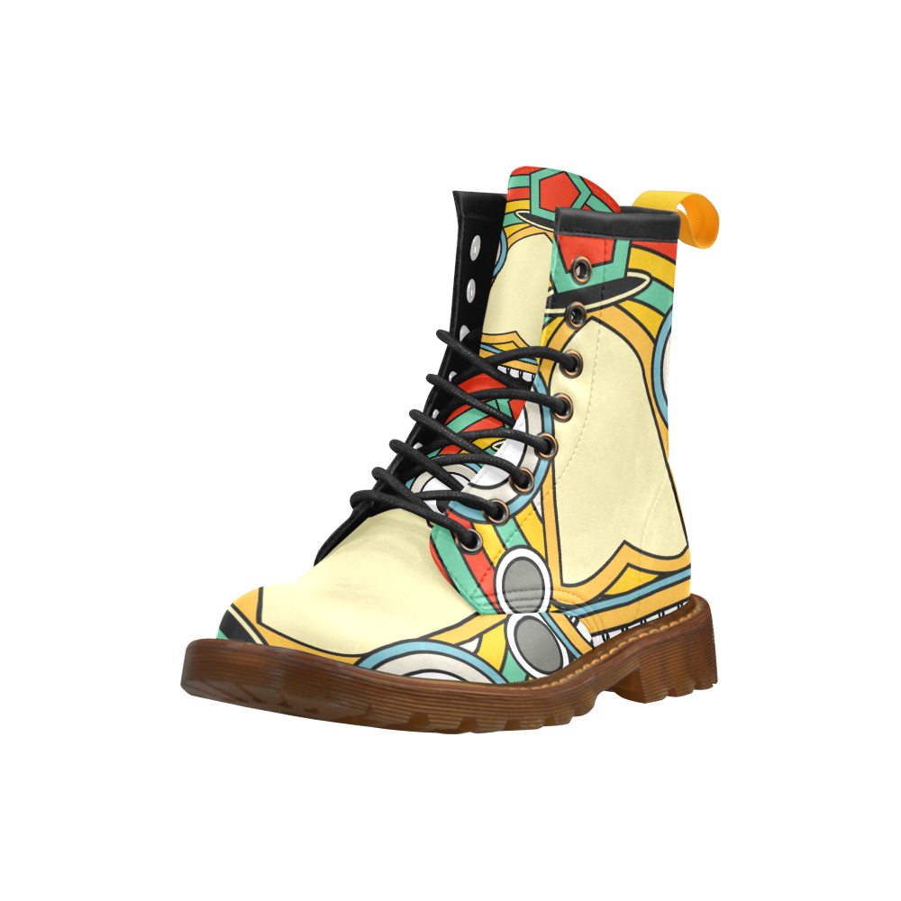 indian tribal High Grade PU Leather Martin Boots For Women Model 402H